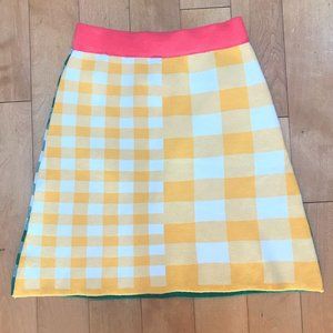 New- stretchy knit skirt- reversible colour option